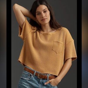 NWT Pilcro Short Sleeve Waffle Tee